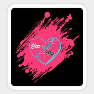 K&J Designs ( You and Me ) Sticker